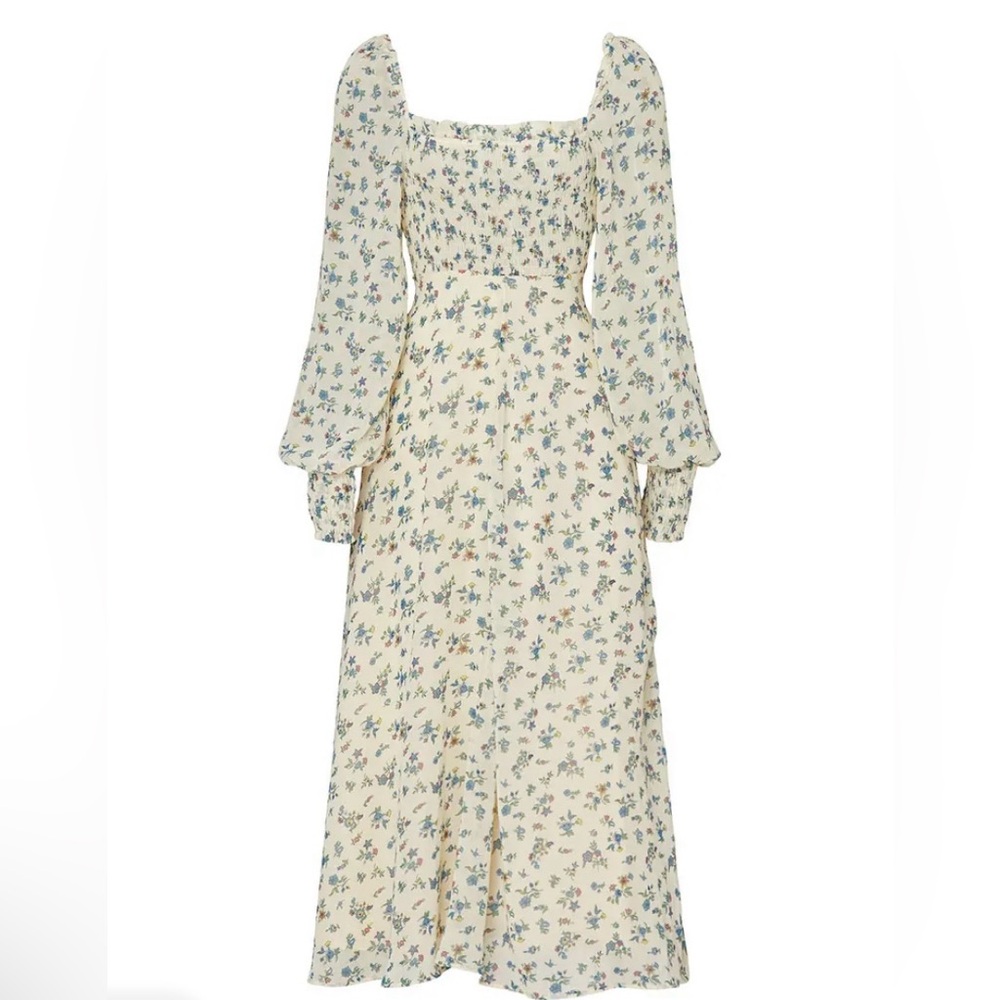 Sweet Baby Jamie By Jamie Mizrahi Floral Smocked Peasant Midi Dress Size XL - Picture 10 of 14